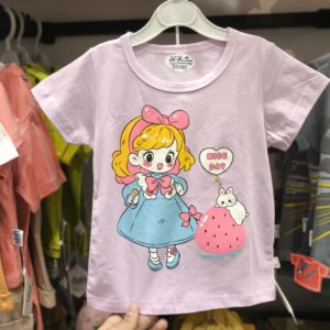 تیشرت شلوارک دختر توت فرنگی