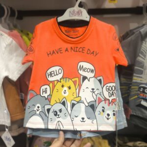 تیشرت شلوارک طرح گربه