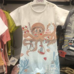 رامپر کودکانه طرح هشت پا