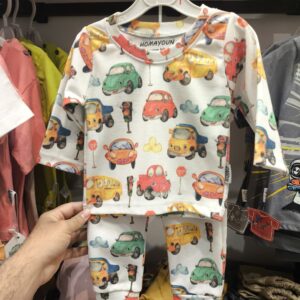 بلوز شلوار طرح ماشین