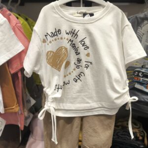 تیشرت شلوار طرح قلبی