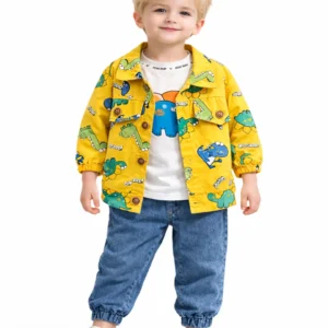 بلوز شلوار و کت طرح دایناسوری