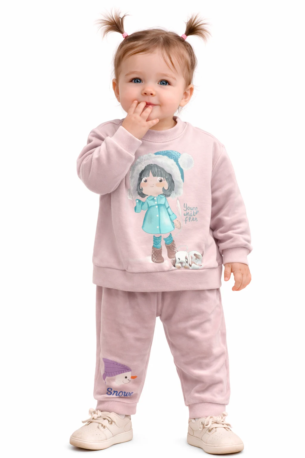 بلوز شلوار پاییزه و زمستانی طرح دختر