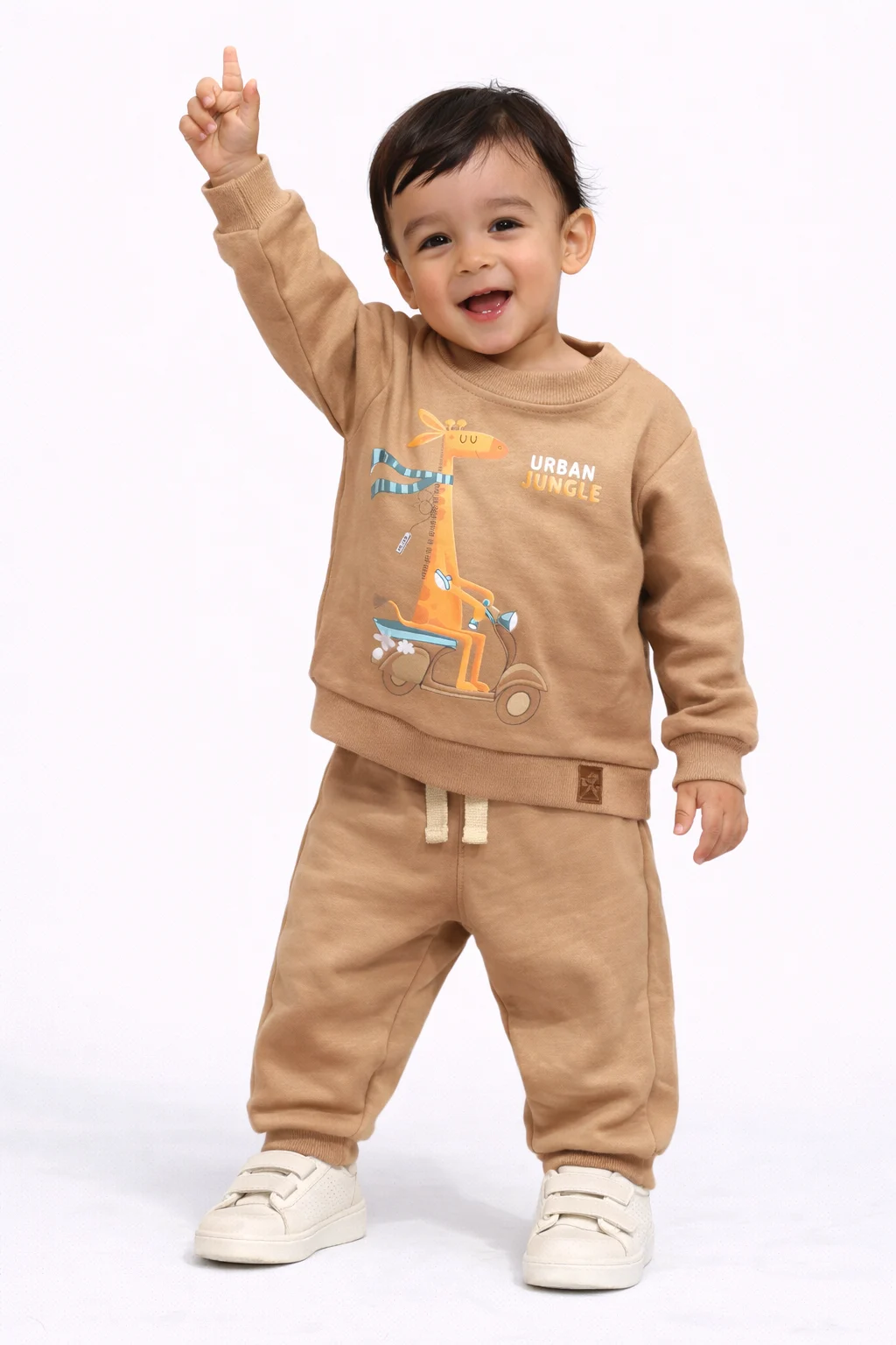 بلوز شلوار پاییزه و زمستانی طرح زرافه موتور سوار