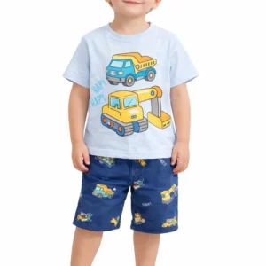 تیشرت شلوارک طرح جرثقیل