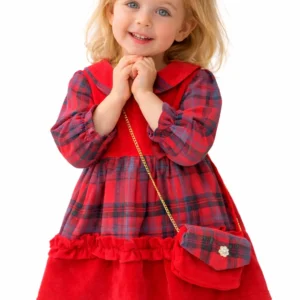 پیراهن چهارخانه دخترانه